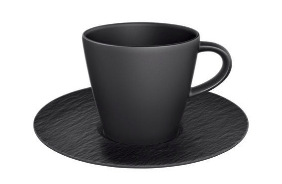 Manufacture Rock Black Coffee Cup & Saucer