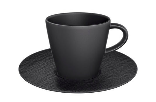 Manufacture Rock Black Coffee Cup & Saucer