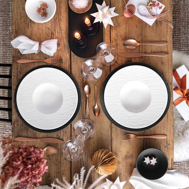 Manufacture Rock Blanc Pasta Plate 29cm