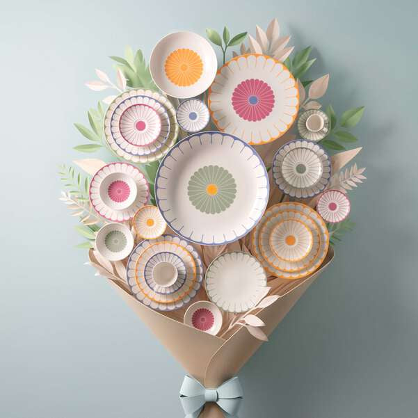 Fleur Couleur Salad Bowl 24cm 2.5L