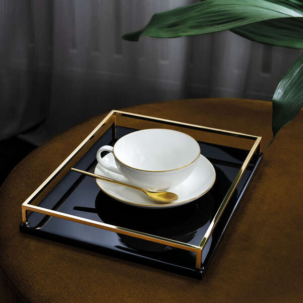 Anmut Gold Tea Cup & Saucer 200ml