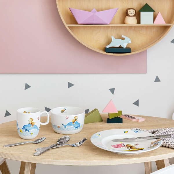 Happy Bear Childrens Cutlery Set of 4