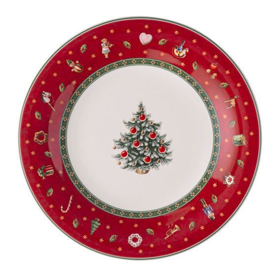 Toy's Delight Special Dessert Plate Red