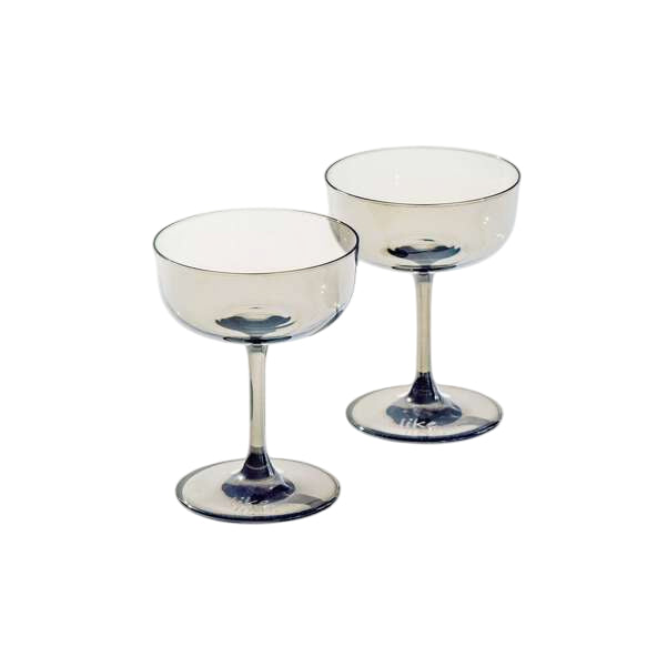 Like Smoke Champagne Coupe Set of 2