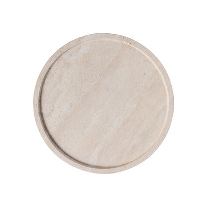 Manufacture Travertine Serving Platter Round