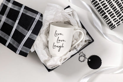 Statement Mug Live Love Laugh