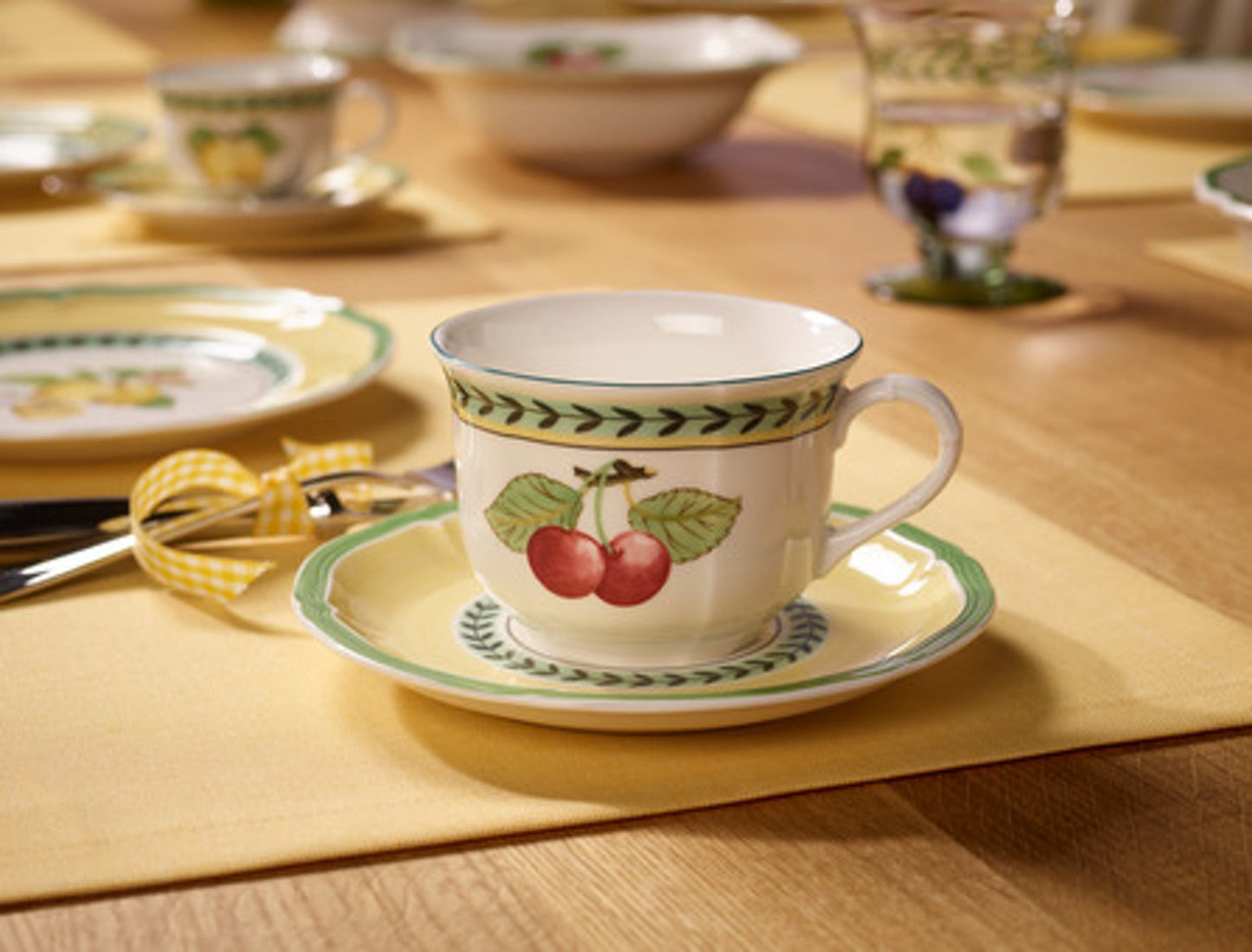 French Garden Fleurence Breakfast Cup & Saucer