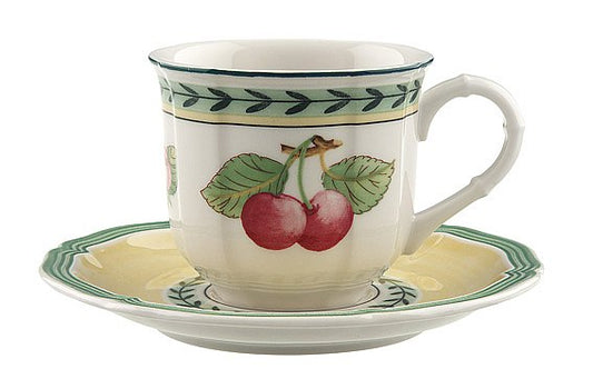 French Garden Fleurence Espresso Cup & Saucer