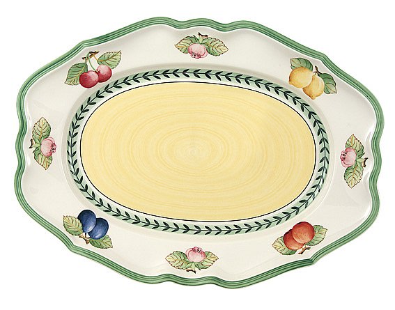 French Garden Fleurence Oval platter 37cm