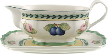 French Garden Fleurence Sauceboat Saucer 0.40L