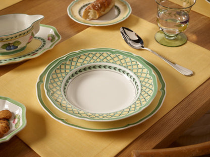 French Garden Orange Deep Plate 23cm