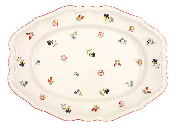 Petite Fleur Oval platter 37cm