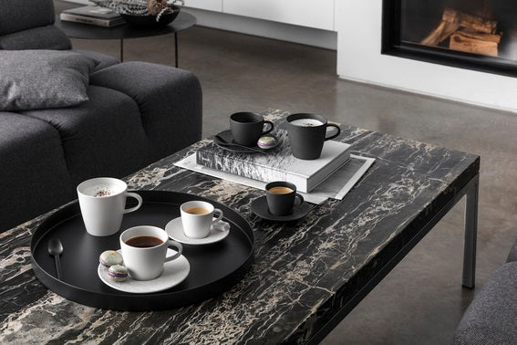 Manufacture Rock Black Coffee Cup & Saucer