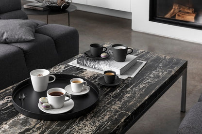 Manufacture Rock Black Coffee Cup & Saucer