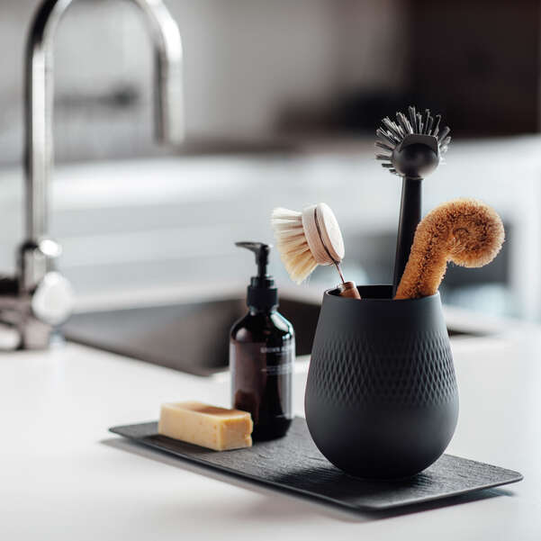 Manufacture Rock Black Rectangular Serving Plate