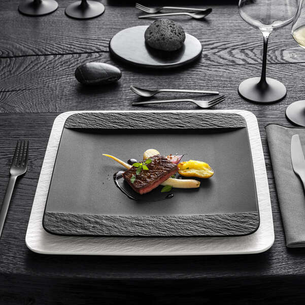 Manufacture Rock Black Square Flat Plate