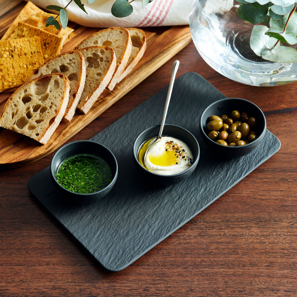 Manufacture Rock Black Dip Bowl Set of 4