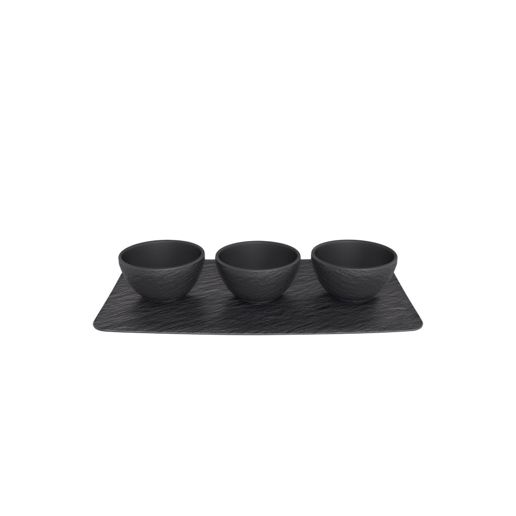 Manufacture Rock Black Dip Bowl Set of 4