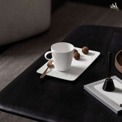 Manufacture Rock Blanc Rectangular Serving Plate