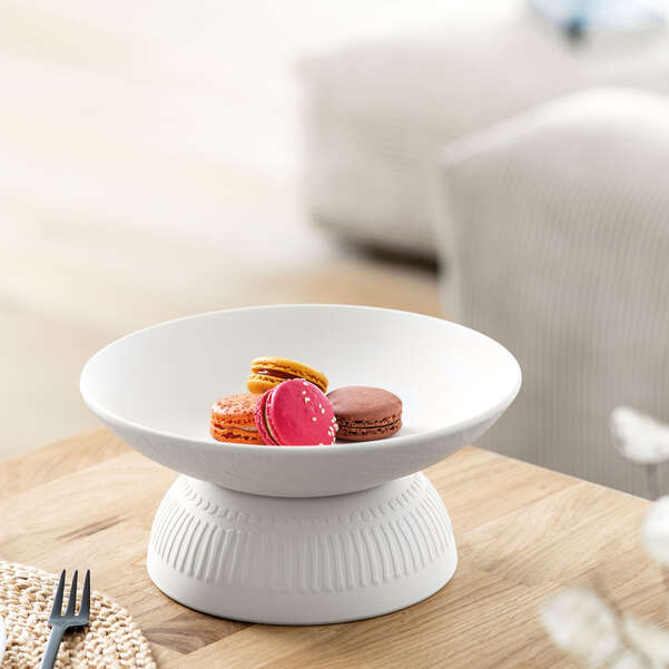 Manufacture Rock Blanc Bowl Flat 24cm