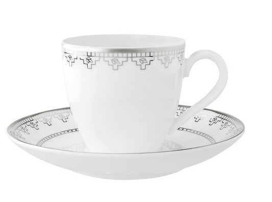 White Lace Espresso Cup & Saucer 2pcs