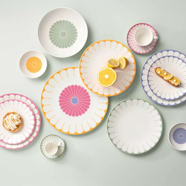 Fleur Couleur Serving Platter