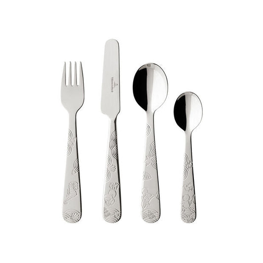 Happy Bear Childrens Cutlery Set of 4