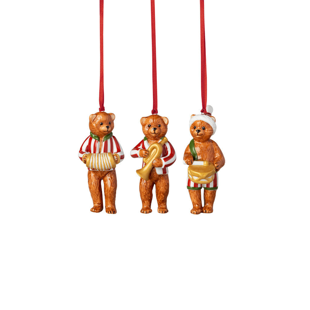 Nostalgic Ornaments Teddy Bears Set of 3