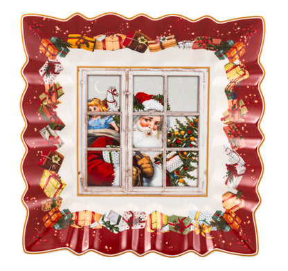 Toy's Fantasy Bowl Square Santa