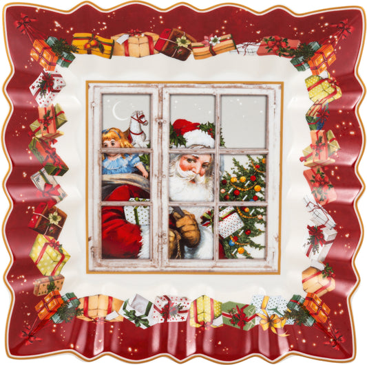 Toy's Fantasy Bowl Square Santa