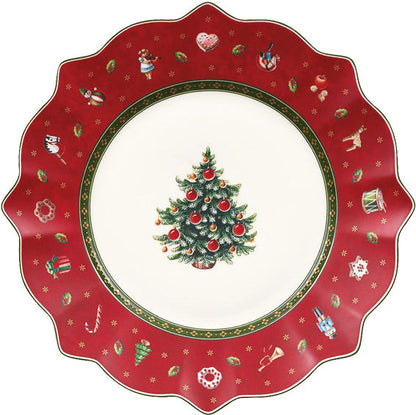Toy's Delight Salad Plate Red