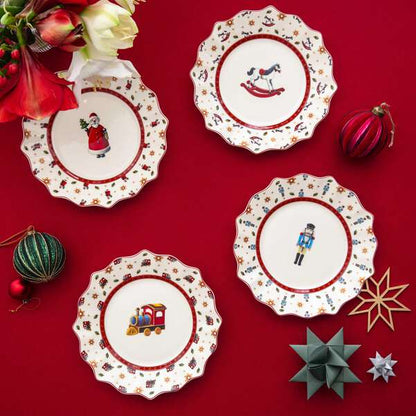 Toy's Delight Anniversary Plate Set of 4