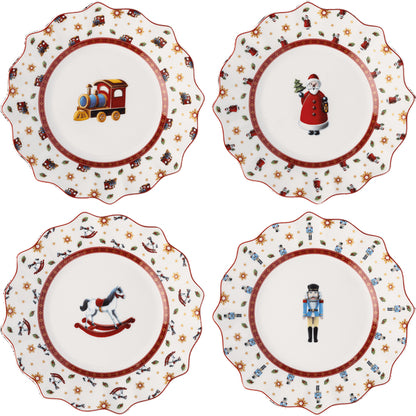 Toy's Delight Anniversary Plate Set of 4
