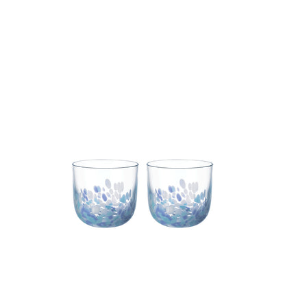 Like Confetti Aqua Water Glass Set of 2